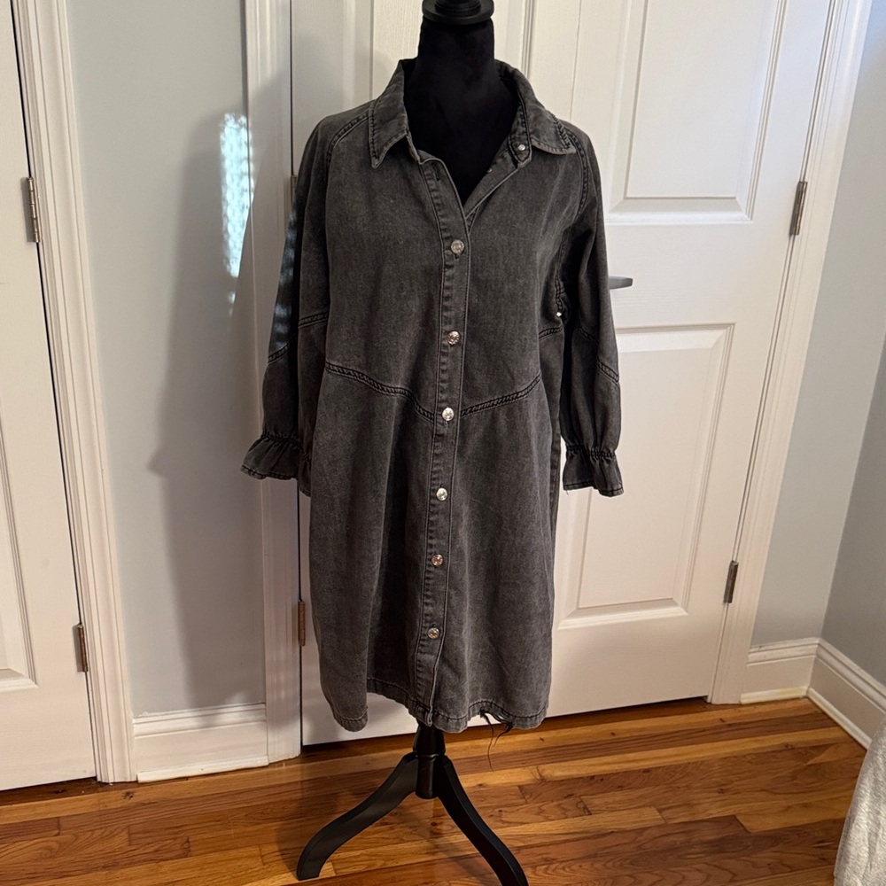 Women's Black Denim Dress